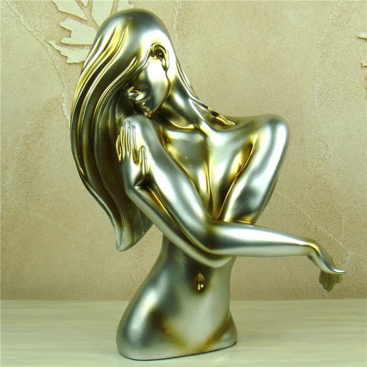 Abstract Naked Woman Sculpture Human Body Decoration