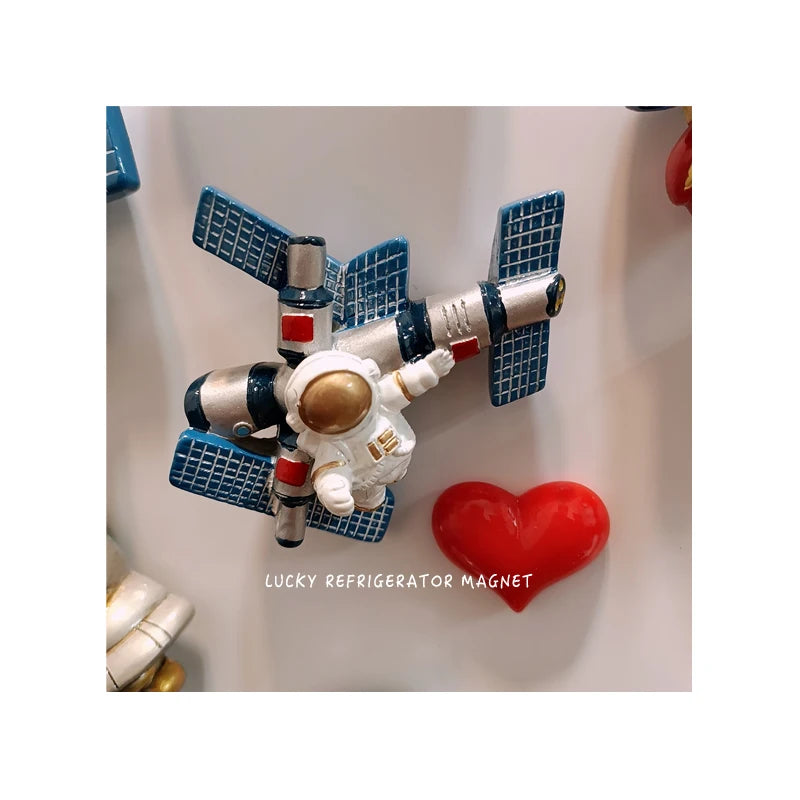 3D Space Astronaut Refrigerator Magnetic Decorations