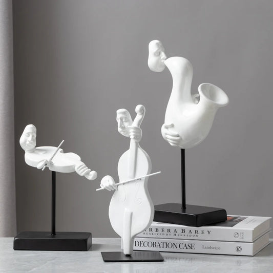 Music Instrument Sculpture Decoration Figurine
