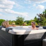 MSPA Frame Series - OSLO 2-6 Person Inflatable Hot Tub Spa w OLED Touch Screen & Hydro Jet Massage