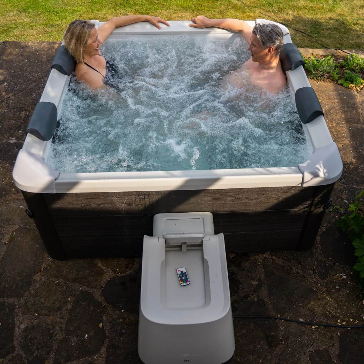 MSPA Frame Series - OSLO 2-6 Person Inflatable Hot Tub Spa w OLED Touch Screen & Hydro Jet Massage