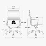 Eames Aluminum Group Office Chair | Top Grain Leather