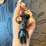 Black Bear Brick Keychain