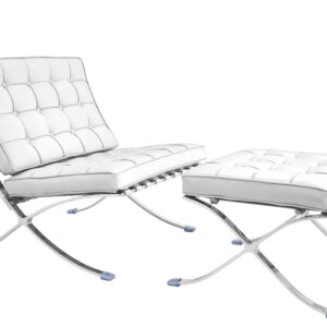 Barcelona Chair White Leather