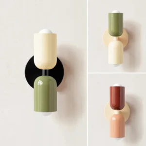 Colorful Nordic Wall Lamp – Modern Macaron Wall Sconce for Bedroom, Living Room, Kids Room & Hallway Decor